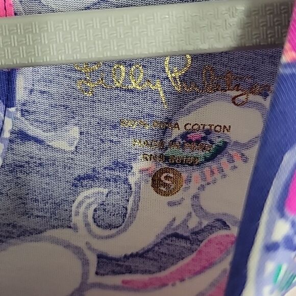 Lilly Pulitzer “Play That Trunky Music” Cotton T Shirt Dress Size Small - Picture 7 of 7